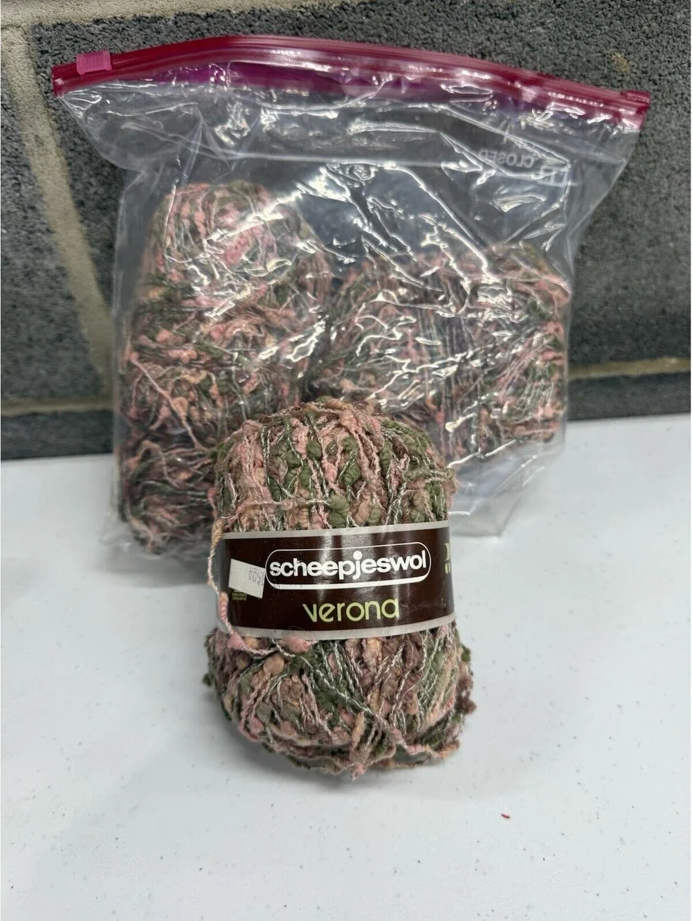 Scheepjeswol Verona Cotton/Acrylic Yarn Shade 7002 - 4 Skein Lot